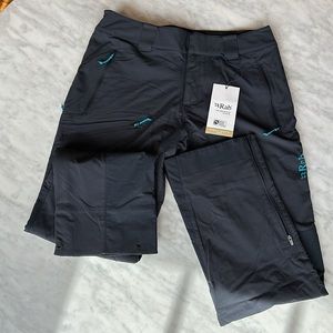 New Rab Equipment Torque Vapour-Rise (VR) Women’s Med Lined Pants; Beluga Blue